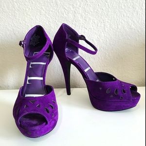 Elle purple heels WORN ONCE